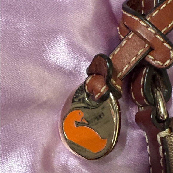 Dooney & Bourke Beige and Brown Itty Bitty Bag - Picture 2 of 9